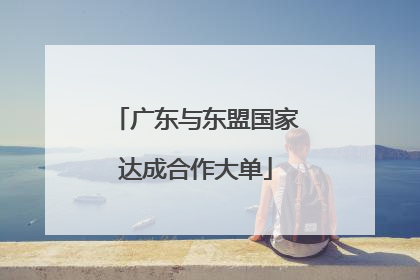 广东与东盟国家达成合作大单