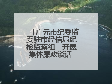 广元市纪委监委驻市经信局纪检监察组：开展集体廉政谈话 敲响廉政警钟