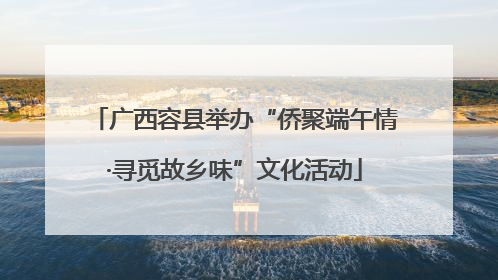 广西容县举办“侨聚端午情·寻觅故乡味”文化活动