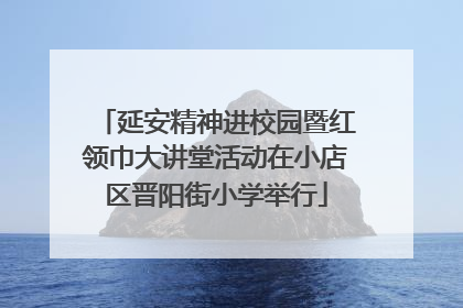 延安精神进校园暨红领巾大讲堂活动在小店区晋阳街小学举行