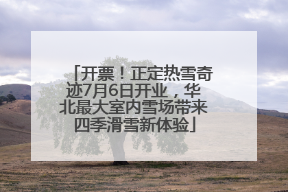 开票！正定热雪奇迹7月6日开业，华北最大室内雪场带来四季滑雪新体验