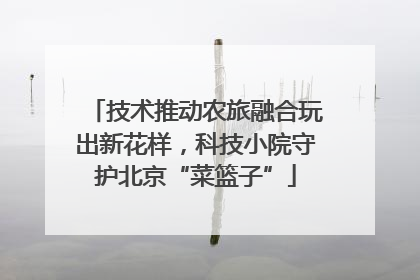 技术推动农旅融合玩出新花样，科技小院守护北京“菜篮子”