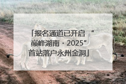 报名通道已开启 “巅峰湖南・2025”首站落户永州金洞