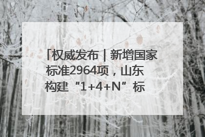 权威发布｜新增国家标准2964项，山东构建“1+4+N”标准化创新发展新格局