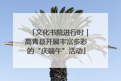 文化书院进行时｜高青县开展丰富多彩的“庆端午”活动