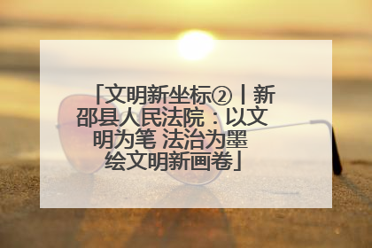 文明新坐标②丨新邵县人民法院：以文明为笔 法治为墨 绘文明新画卷