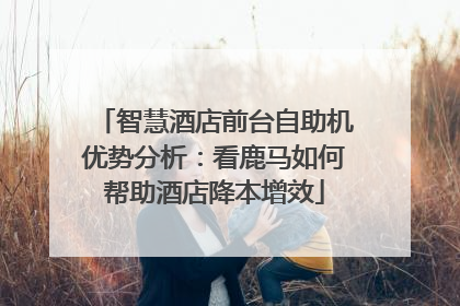 智慧酒店前台自助机优势分析：看鹿马如何帮助酒店降本增效