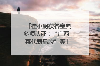 桂小厨获餐宝典多项认证：“广西菜代表品牌”等