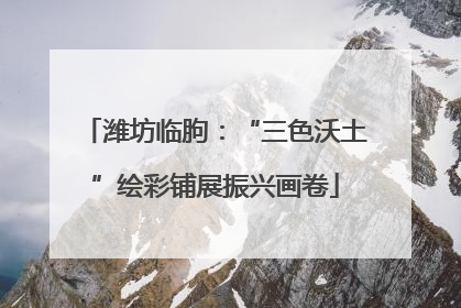 潍坊临朐：“三色沃土”绘彩铺展振兴画卷