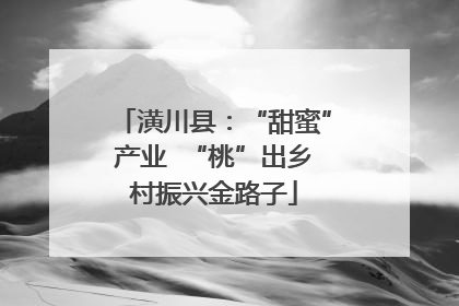 潢川县：“甜蜜”产业  “桃”出乡村振兴金路子