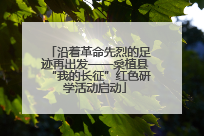 沿着革命先烈的足迹再出发——桑植县“我的长征”红色研学活动启动