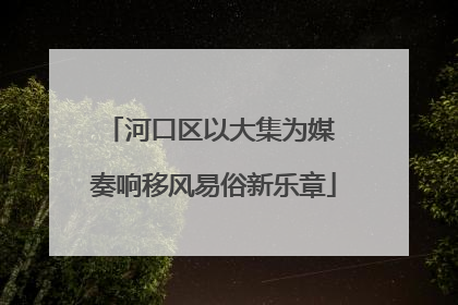 河口区以大集为媒 奏响移风易俗新乐章