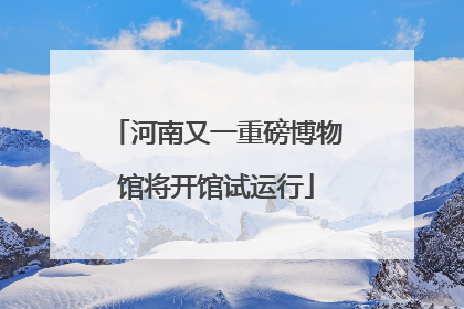 河南又一重磅博物馆将开馆试运行