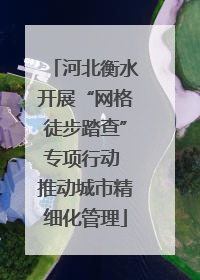 河北衡水开展“网格徒步踏查”专项行动 推动城市精细化管理
