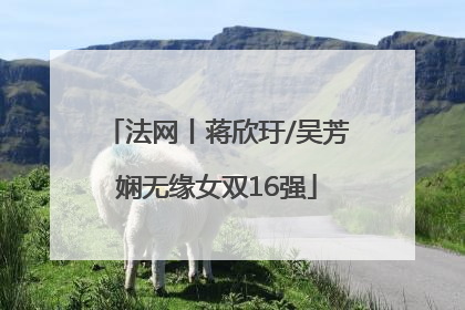 法网丨蒋欣玗/吴芳娴无缘女双16强