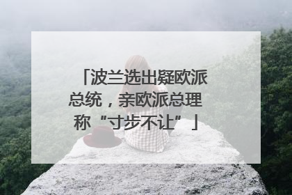 波兰选出疑欧派总统，亲欧派总理称“寸步不让”