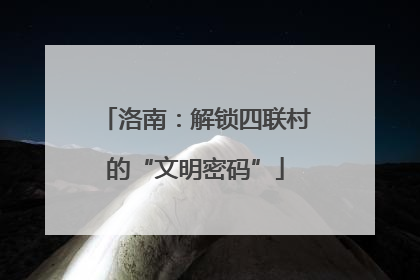 洛南：解锁四联村的“文明密码”