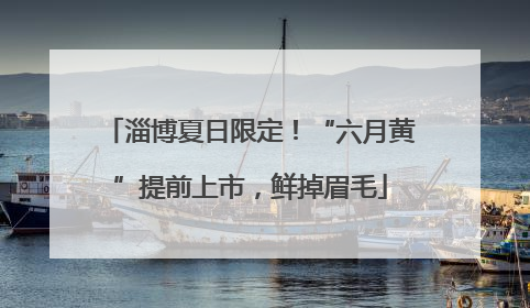 淄博夏日限定！“六月黄”提前上市，鲜掉眉毛