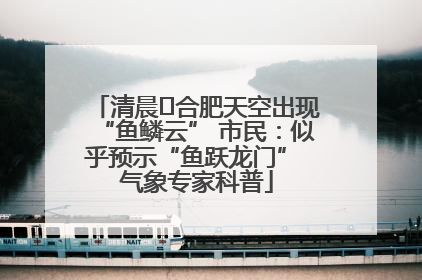 清晨﻿合肥天空出现“鱼鳞云” 市民：似乎预示“鱼跃龙门” 气象专家科普