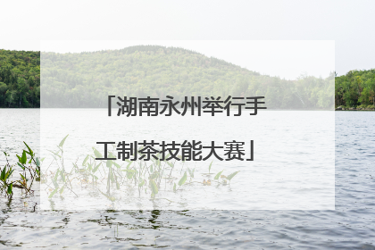 湖南永州举行手工制茶技能大赛