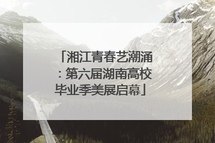 湘江青春艺潮涌：第六届湖南高校毕业季美展启幕