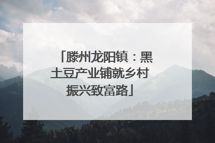 滕州龙阳镇：黑土豆产业铺就乡村振兴致富路