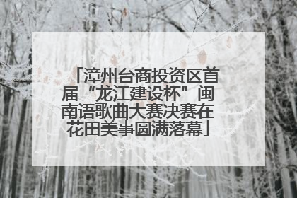 漳州台商投资区首届“龙江建设杯”闽南语歌曲大赛决赛在花田美事圆满落幕