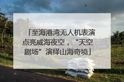 至海港湾无人机表演点亮威海夜空，“天空剧场”演绎山海奇境