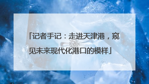 记者手记：走进天津港，窥见未来现代化港口的模样