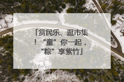 赏民乐、逛市集！“童”你一起，“粽”享紫竹