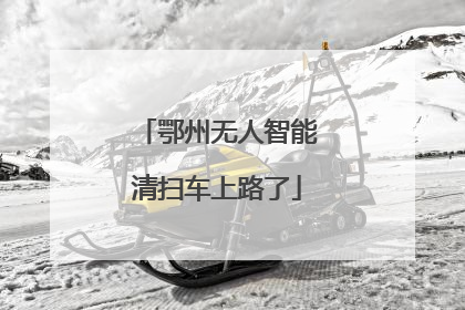 鄂州无人智能清扫车上路了