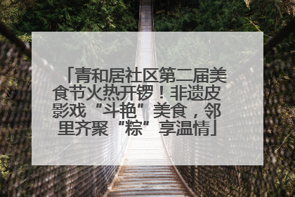 青和居社区第二届美食节火热开锣！非遗皮影戏“斗艳”美食，邻里齐聚“粽”享温情