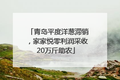 青岛平度洋葱滞销，家家悦零利润采收20万斤助农