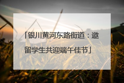 银川黄河东路街道：邀留学生共迎端午佳节