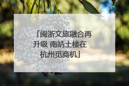 闽浙文旅融合再升级 南靖土楼在杭州觅商机