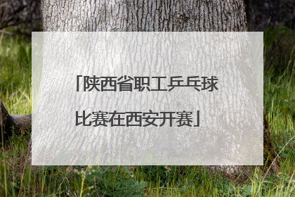 陕西省职工乒乓球比赛在西安开赛