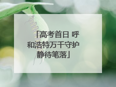 高考首日 呼和浩特万千守护静待笔落