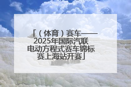 （体育）赛车——2025年国际汽联电动方程式赛车锦标赛上海站开赛