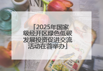 2025年国家级经开区绿色低碳发展投资促进交流活动在蓉举办