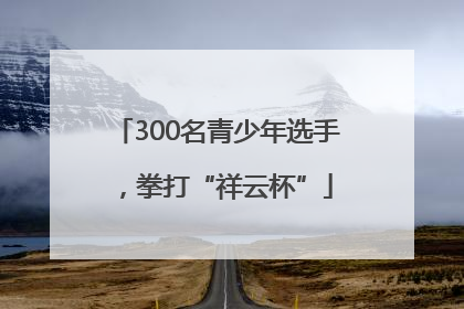 300名青少年选手，拳打“祥云杯”