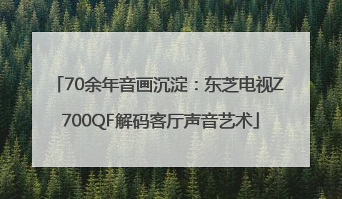 70余年音画沉淀：东芝电视Z700QF解码客厅声音艺术