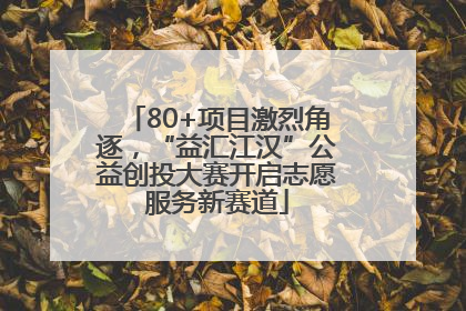 80+项目激烈角逐，“益汇江汉”公益创投大赛开启志愿服务新赛道