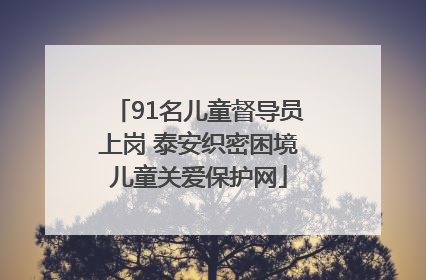 91名儿童督导员上岗 泰安织密困境儿童关爱保护网