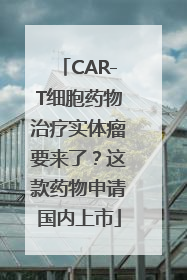CAR-T细胞药物治疗实体瘤要来了？这款药物申请国内上市