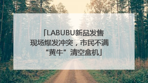 LABUBU新品发售现场爆发冲突，市民不满“黄牛”清空盒机